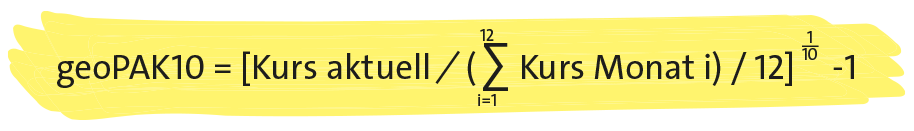 geoPAK10 Formel